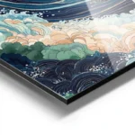poster grande vague artistique aluminium.webp