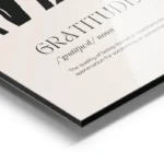 poster gratitude abstrait noir et blanc aluminium.webp