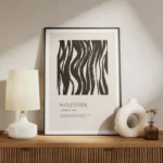poster gratitude abstrait noir et blanc meuble.webp