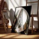 poster gratte ciel moderne encadre.webp