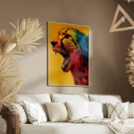 poster guepard arc en ciel salon.webp