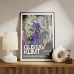 poster gustav klimt gris meuble.webp