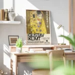 poster gustav klimt jaune bureau.webp