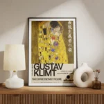 poster gustav klimt jaune meuble.webp