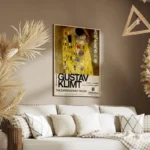 poster gustav klimt jaune salon.webp