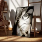 poster hibou grand duc encadre.webp