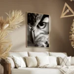 poster hibou grand duc salon.webp