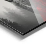 poster hibou minimaliste aluminium.webp