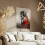 poster hibou minimaliste salon.webp