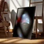 poster homme silhouette porsche encadre.webp