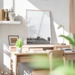 poster homme sur escaliers modernes bureau.webp