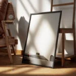 poster homme sur escaliers modernes encadre.webp