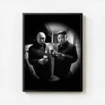 poster hommes politiques en noir et blanc avec cadre.webp