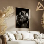 poster hommes politiques en noir et blanc salon.webp