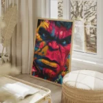 poster hulk street art salon beige.webp