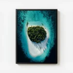poster ile paradisiaque avec cadre.webp