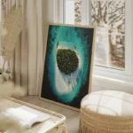 poster ile paradisiaque salon beige.webp