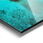 poster ile tropicale turquoise aluminium.webp