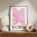 poster illusion rose meuble.webp