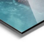 poster ilot marin turquoise aluminium.webp