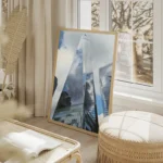 poster immeuble moderne en verre salon beige.webp