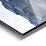 poster immeubles modernes bleu aluminium.webp