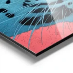 poster jaguar bleu et rose aluminium.webp