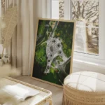 poster jardin urbain nature salon beige.webp