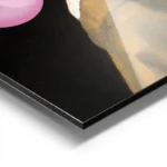 poster jeune fille a la perle chewing gum aluminium.webp