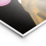 poster jeune fille a la perle chewing gum lightpanel.webp