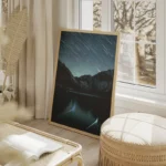 poster lac etoiles salon beige.webp