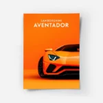 poster lamborghini aventador orange.webp