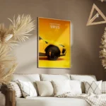 poster lamborghini urus jaune salon.webp