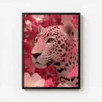 poster leopard rose avec cadre.webp