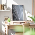 poster lignes curvilignes modernes bureau.webp