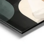 poster lignes geometriques colorees aluminium.webp