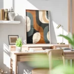 poster lignes geometriques colorees bureau.webp