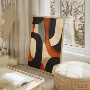 poster lignes geometriques terreuses salon beige.webp