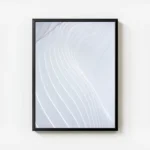poster lignes ondulees blanches avec cadre.webp