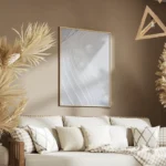 poster lignes ondulees blanches salon.webp