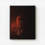 poster lion sombre avec cadre.webp