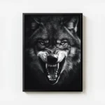 poster loup feroce avec cadre.webp