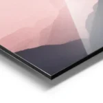poster lune devant montagnes aluminium.webp