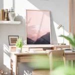 poster lune devant montagnes bureau.webp