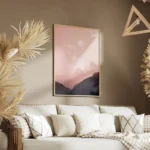 poster lune devant montagnes salon.webp