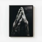 poster mains en priere avec cadre.webp