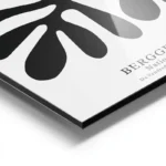 poster matisse abstrait noir et blanc aluminium.webp