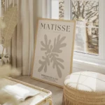 poster matisse abstrait salon beige.webp
