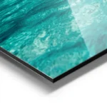 poster mer bleue sous marine aluminium.webp