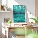 poster mer bleue sous marine bureau.webp